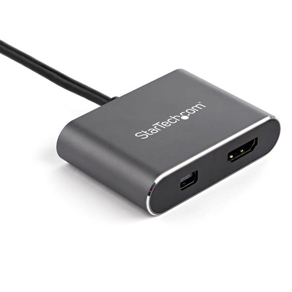 Adaptor USB C la HDMI/MiniDisplayPort Startech CDP2HDMDP            4K Ultra HD Argintiu