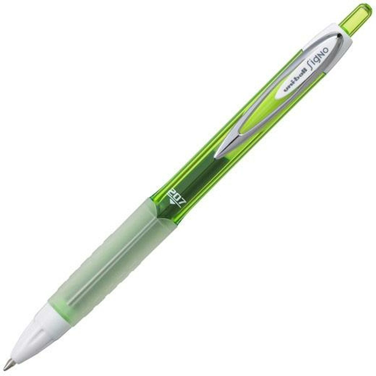 Stilou cu cerneală lichidă Uni-Ball Signo Metal Verde 0,4 mm (12 Unități)