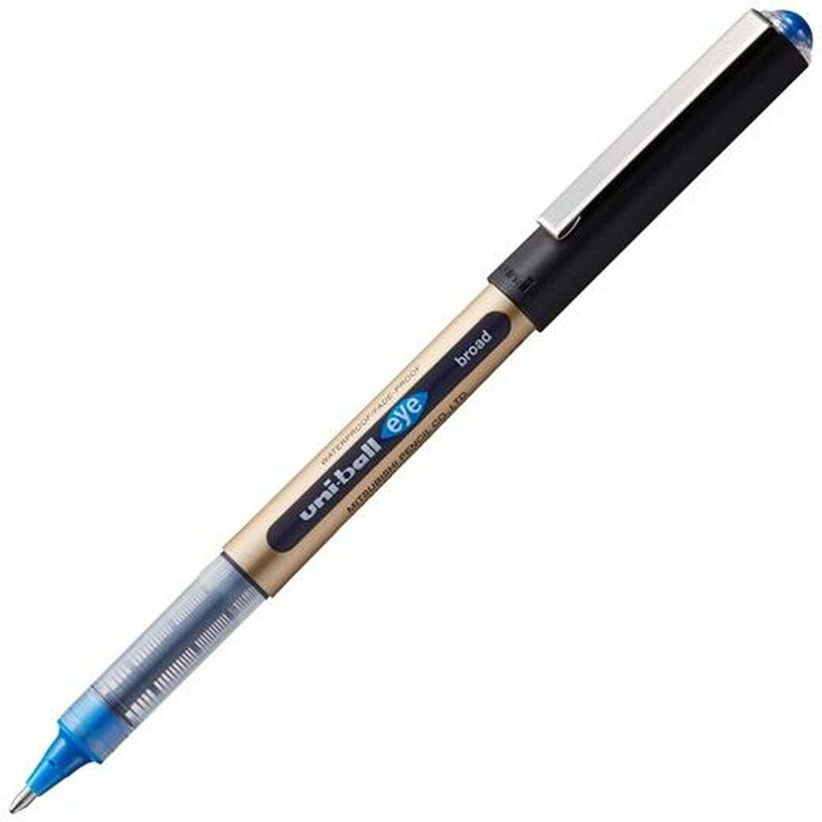 Liquid ink ballpoint pen Uni-Ball Rollerball Eye Broad UB-150 Albastru 12 Unități