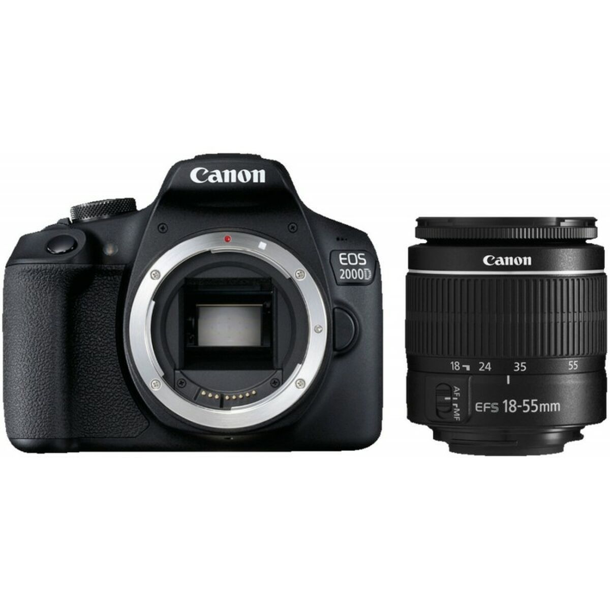 Cameră Digitală Canon 2000D + EF-S 18-55mm Negru