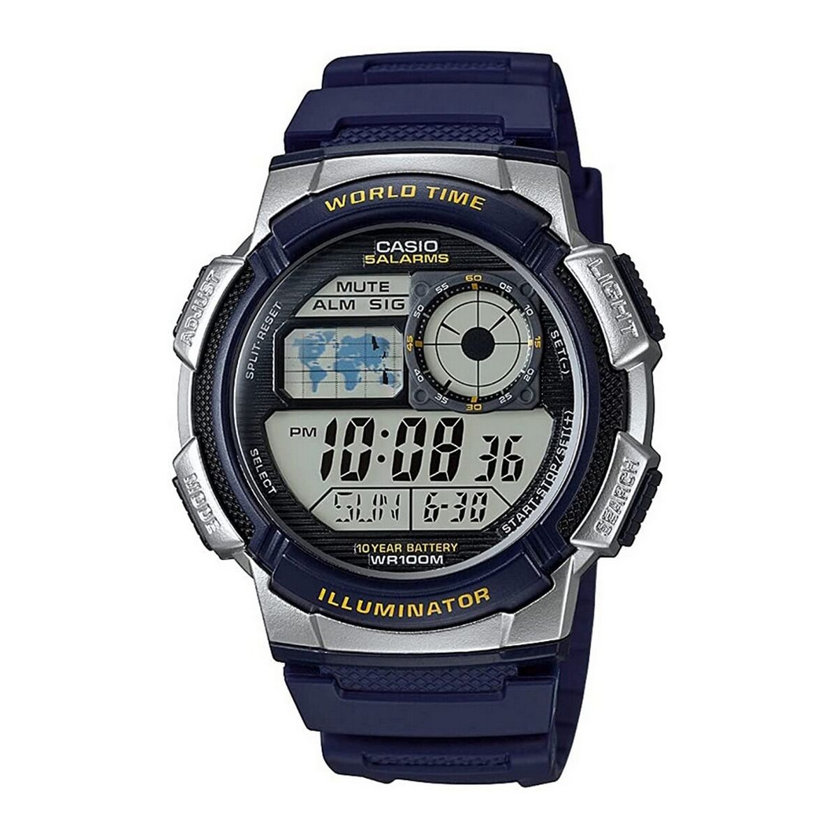 Ceas Bărbați Casio WORLD TIME ILLUMINATOR (Ø 43 mm)