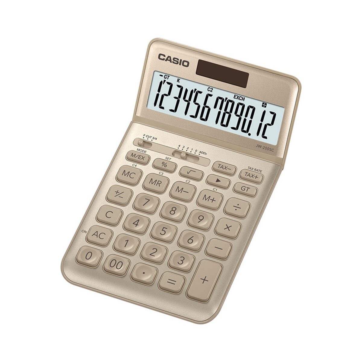 Calculator Casio JW-200SC-GD Auriu* Plastic (18,3 x 10,9 x 1 cm)