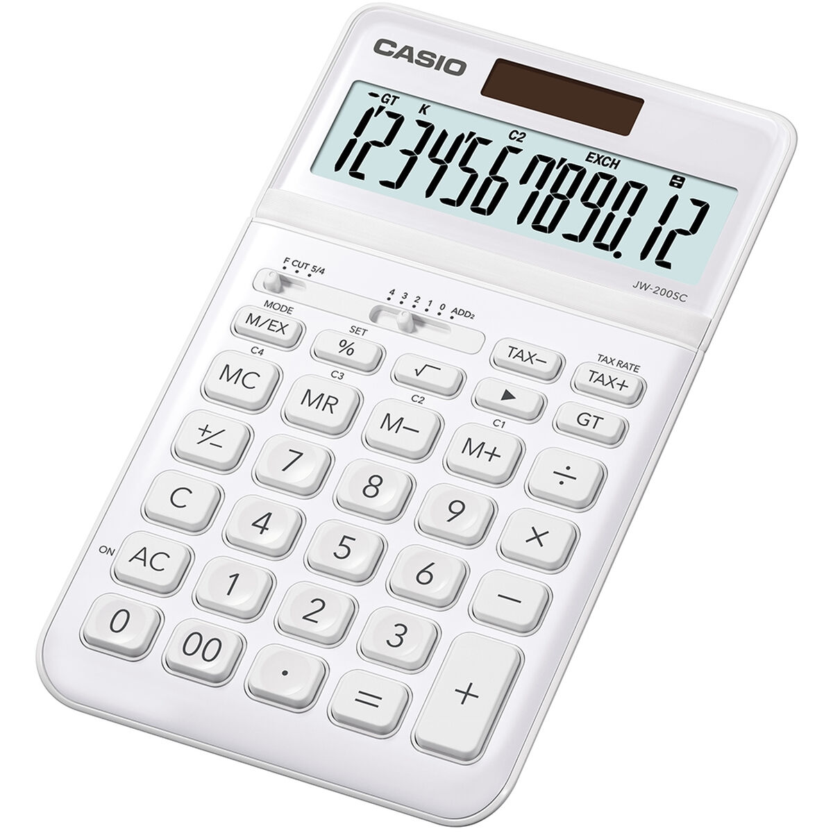 Calculator Casio JW-200SC-WE Alb Plastic (18,3 x 10,9 x 1 cm)