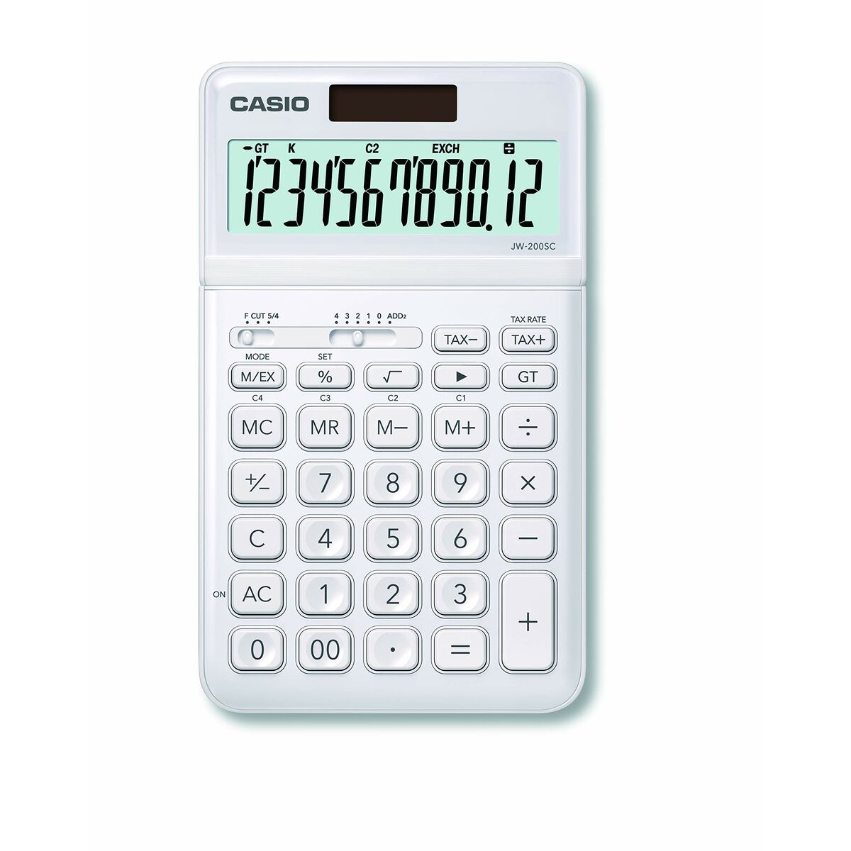 Calculator Casio JW-200SC-WE Alb Plastic (18,3 x 10,9 x 1 cm)