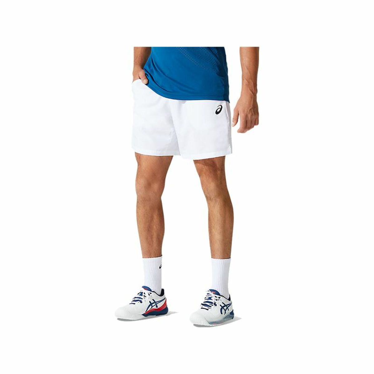 Pantaloni Scurți Sport pentru Bărbați Asics Court 7IN Alb - Mărime L