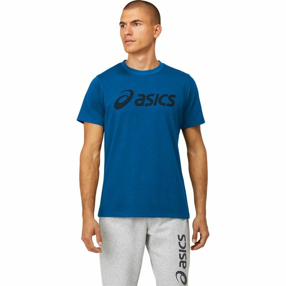 Tricou cu Mânecă Scurtă Bărbați Asics Big Logo Albastru - Mărime M