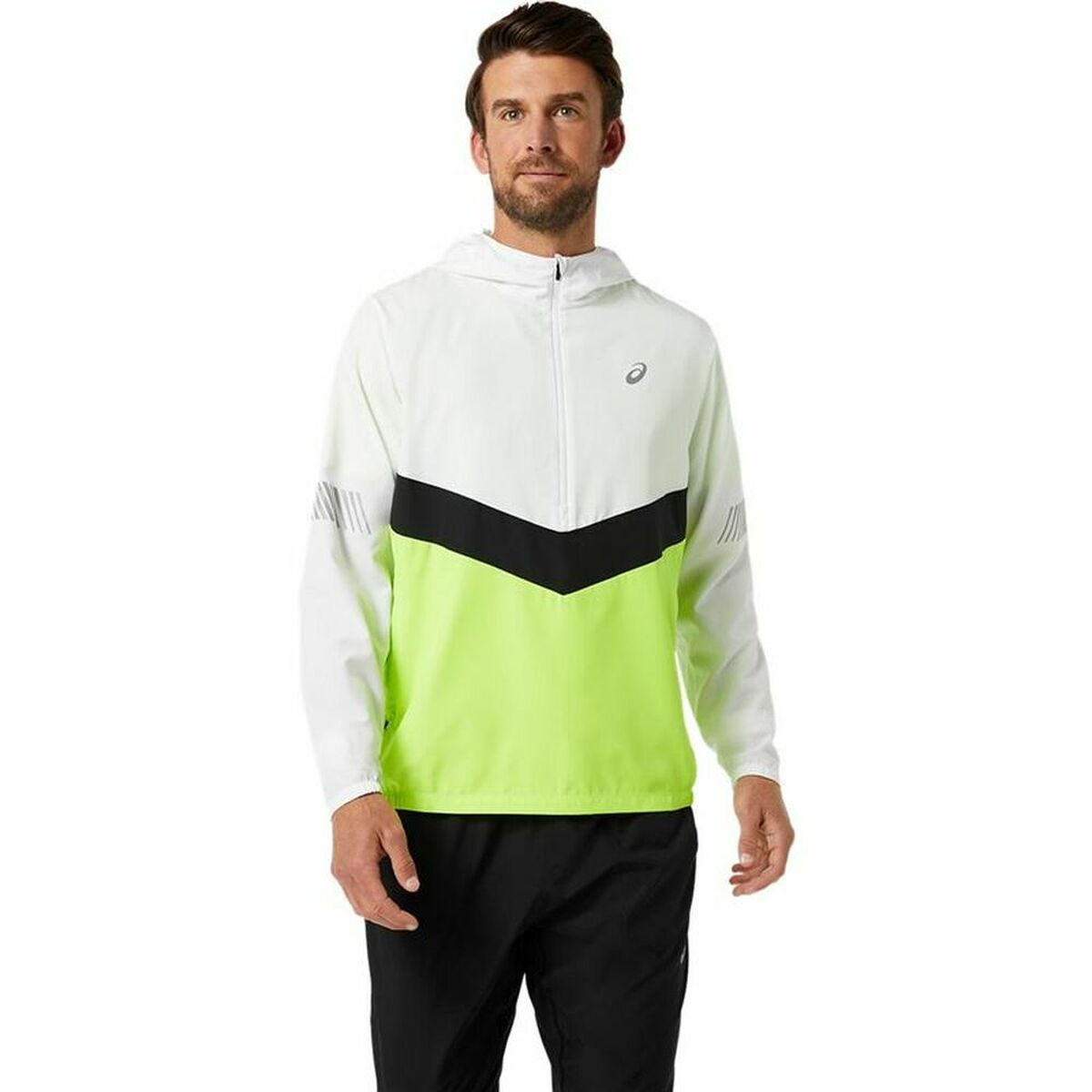 Jachetă Sport de Bărbați Asics Lite-Show Alb - Mărime XL