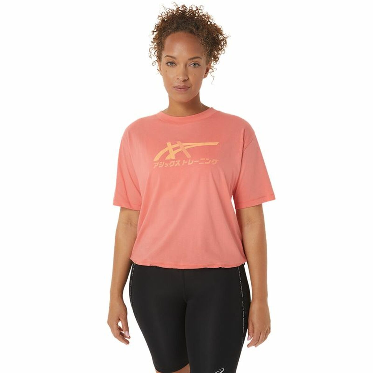 Tricou cu Mânecă Scurtă Femei Asics Tiger Roz - Mărime XS