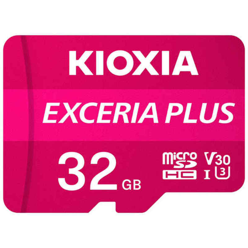 Card de Memorie Micro SD cu Adaptor Kioxia Exceria Plus UHS-I U3 Clasa 10 Roz - Capacitate 32 GB
