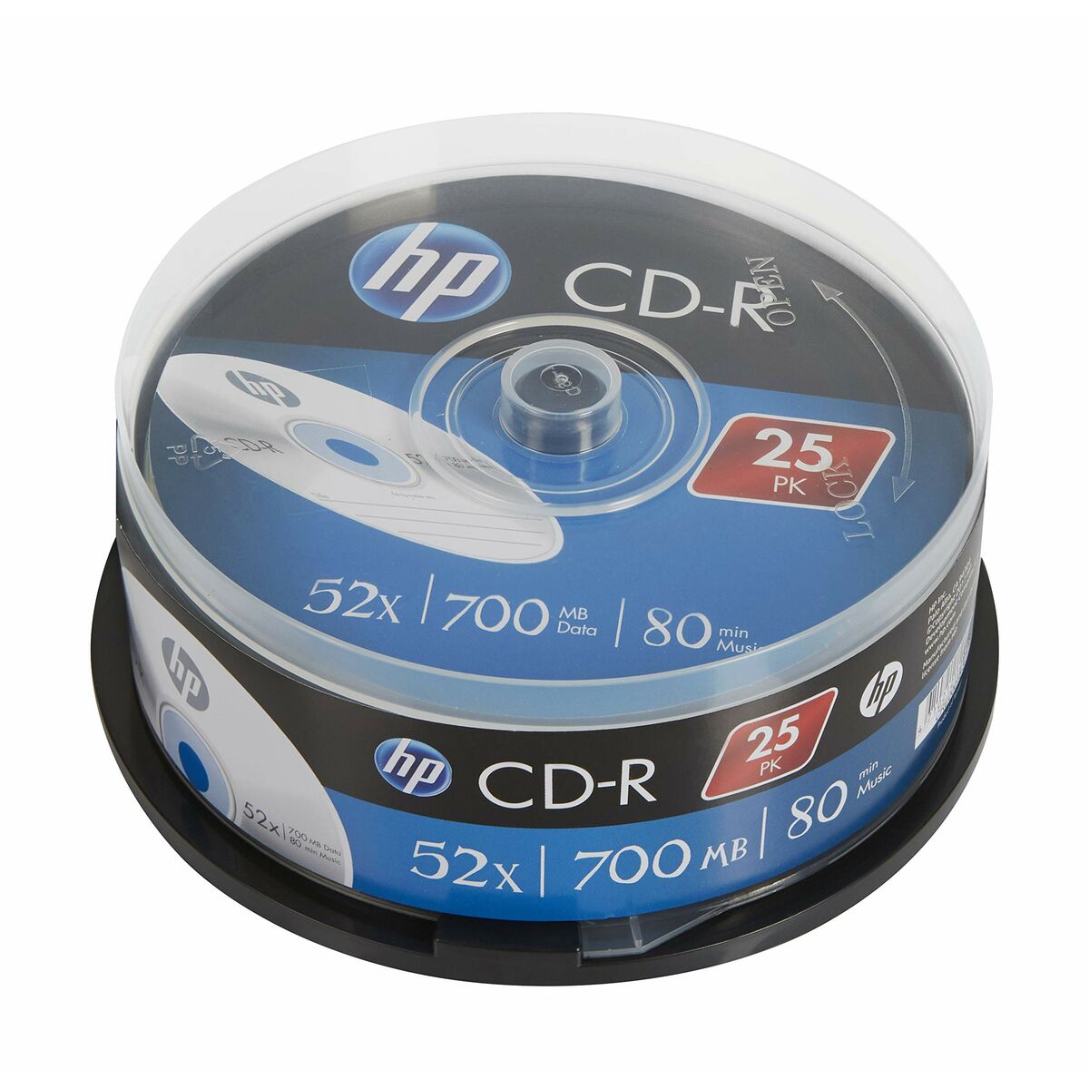 CD-R HP 25 Unități 700 MB 52x