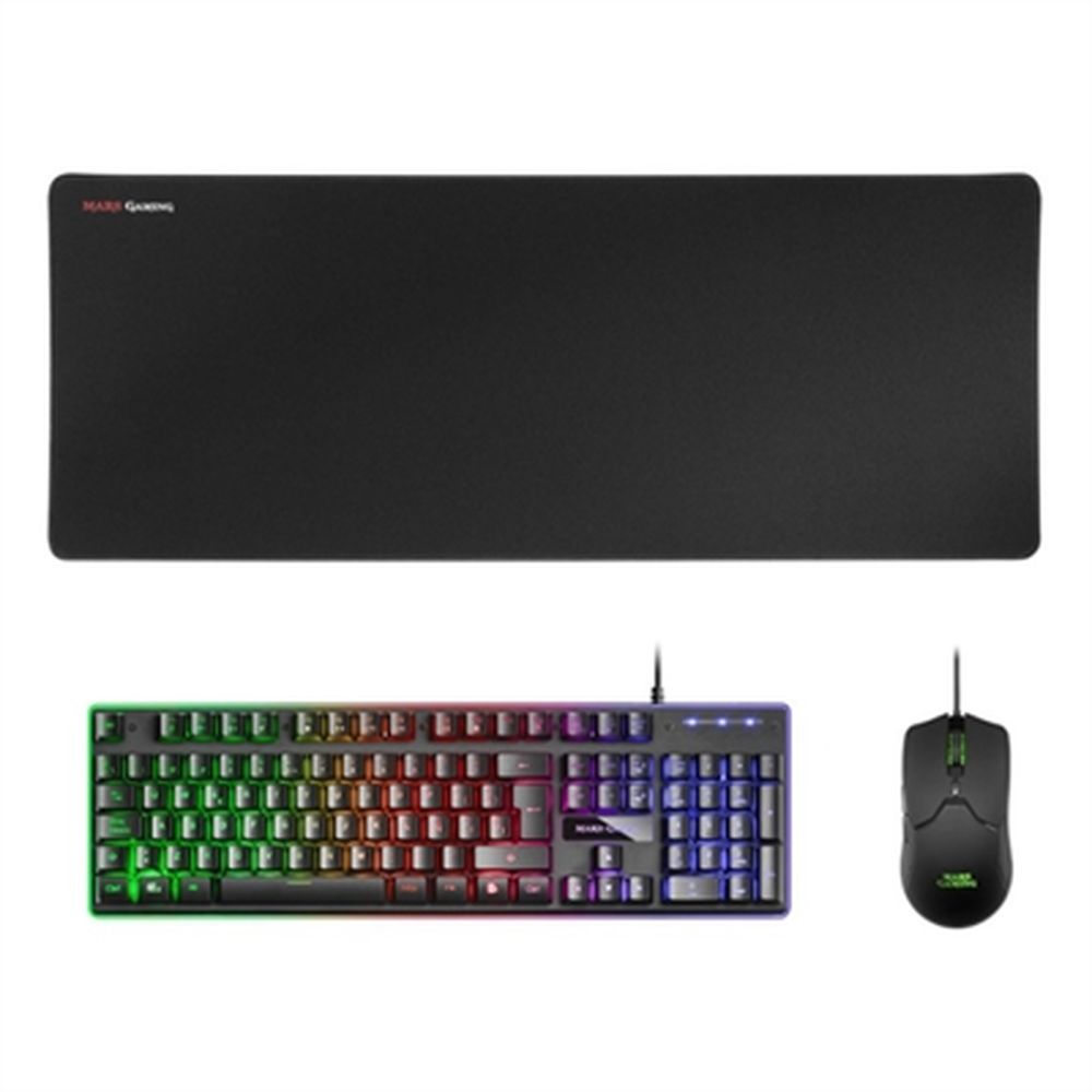 Tastatură și Mouse Gaming Mars Gaming MCPX portugheză - Culoare Alb