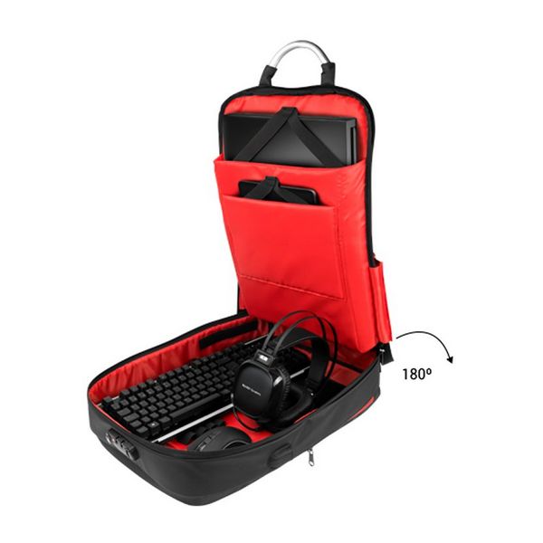 Rucsac Antifurt USB și Compartiment pentru Tabletă și Laptop Mars Gaming MB2 17