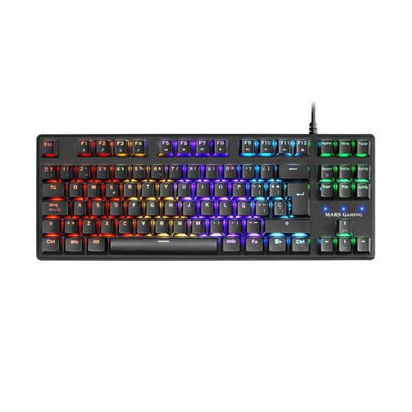 Tastatură Gaming Mars Gaming MKXTKLR Negru - Selectați opțiunea dvs Spaniolă  Model Switch Roșu