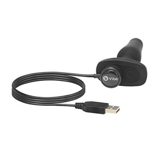 Novice cu Telecomandă Plug Negru B-Vibe 82246