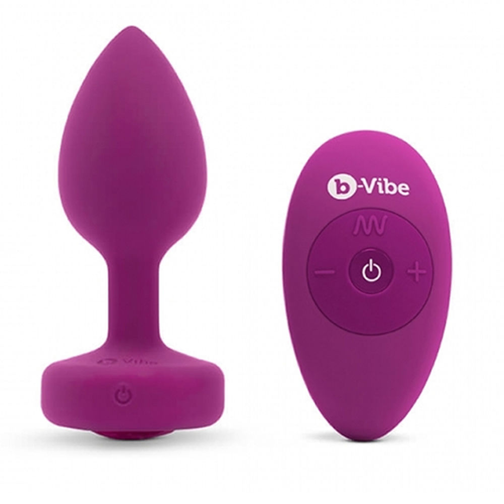 Plug Anal B-Vibe Vibrating Jewel S/M Pink Ruby Mărimea S/M