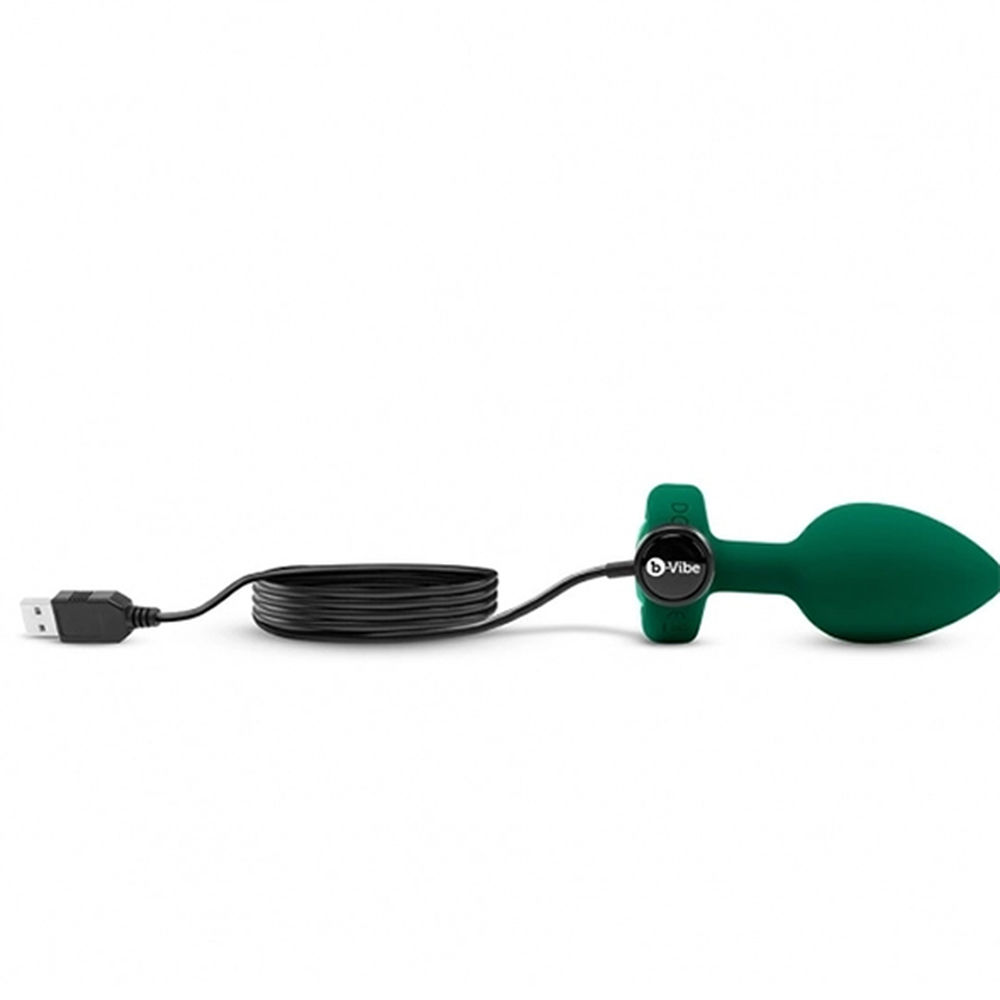 Plug Anal B-Vibe Emerald Verde Mărimea M/L