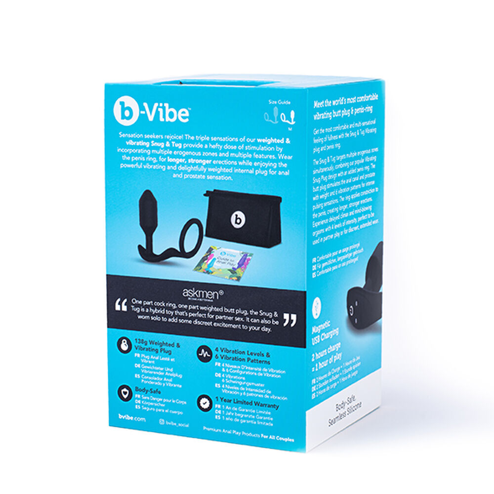 Plug Anal B-Vibe Vibrating Snug & Tug M