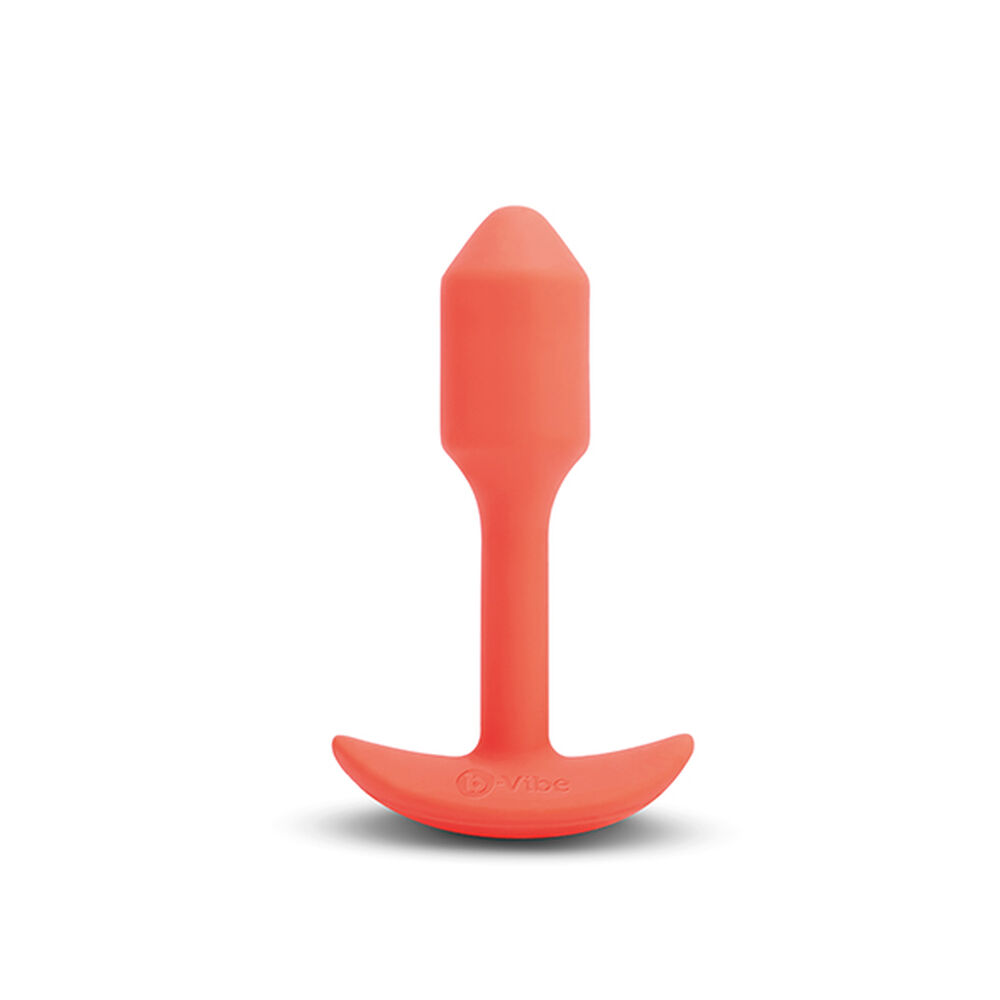 Plug Anal B-Vibe Vibrating Snug Portocaliu