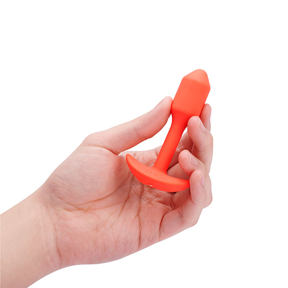 Plug Anal B-Vibe Vibrating Snug Portocaliu