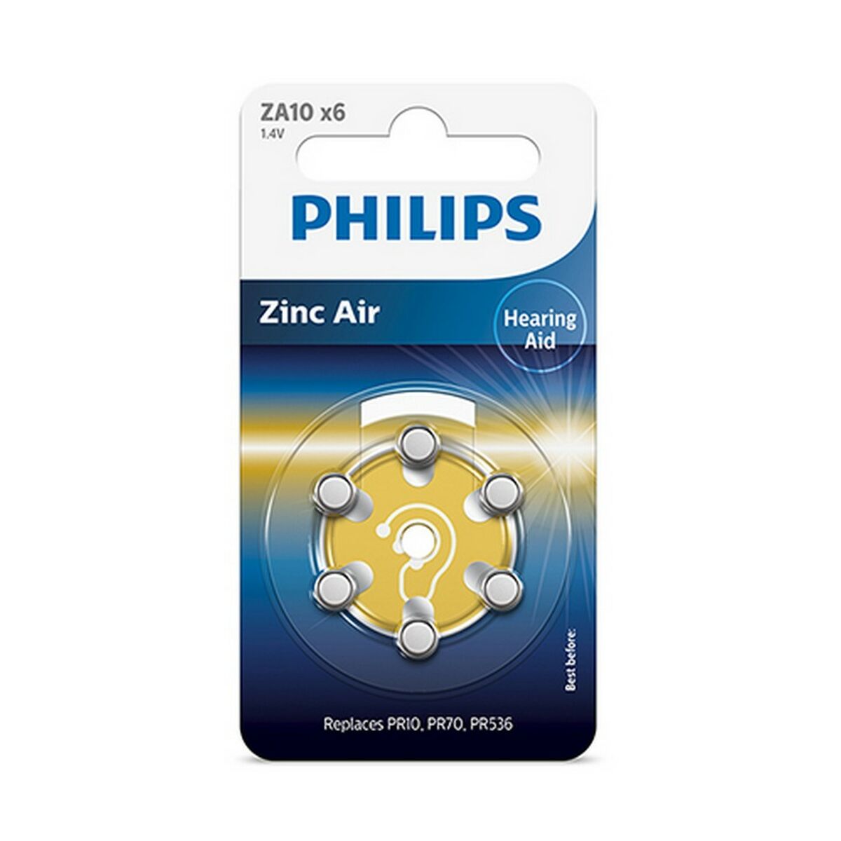 Baterii Philips Zinc (6 uds) (6 Piese) (6 uds)