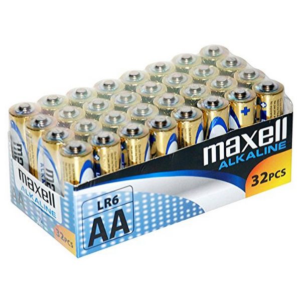 Baterii Alcaline Maxell MXBLR06P32 LR06 AA 1.5V (32 pcs)
