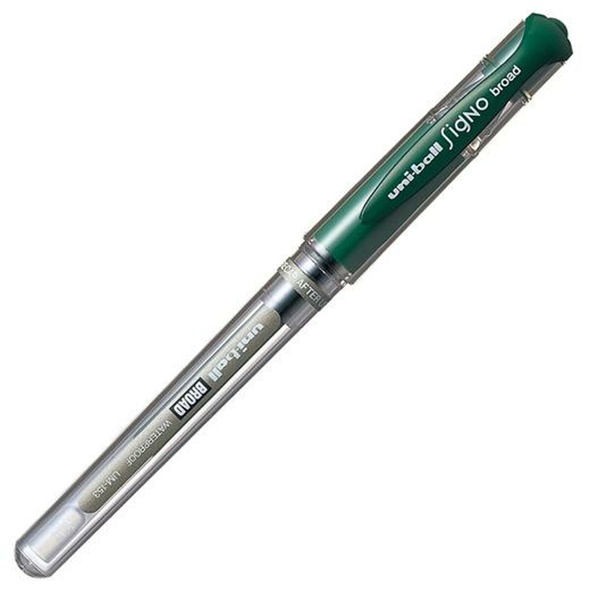 Liquid ink ballpoint pen Uni-Ball Signo Broad UM-153 W Verde 12 Unități