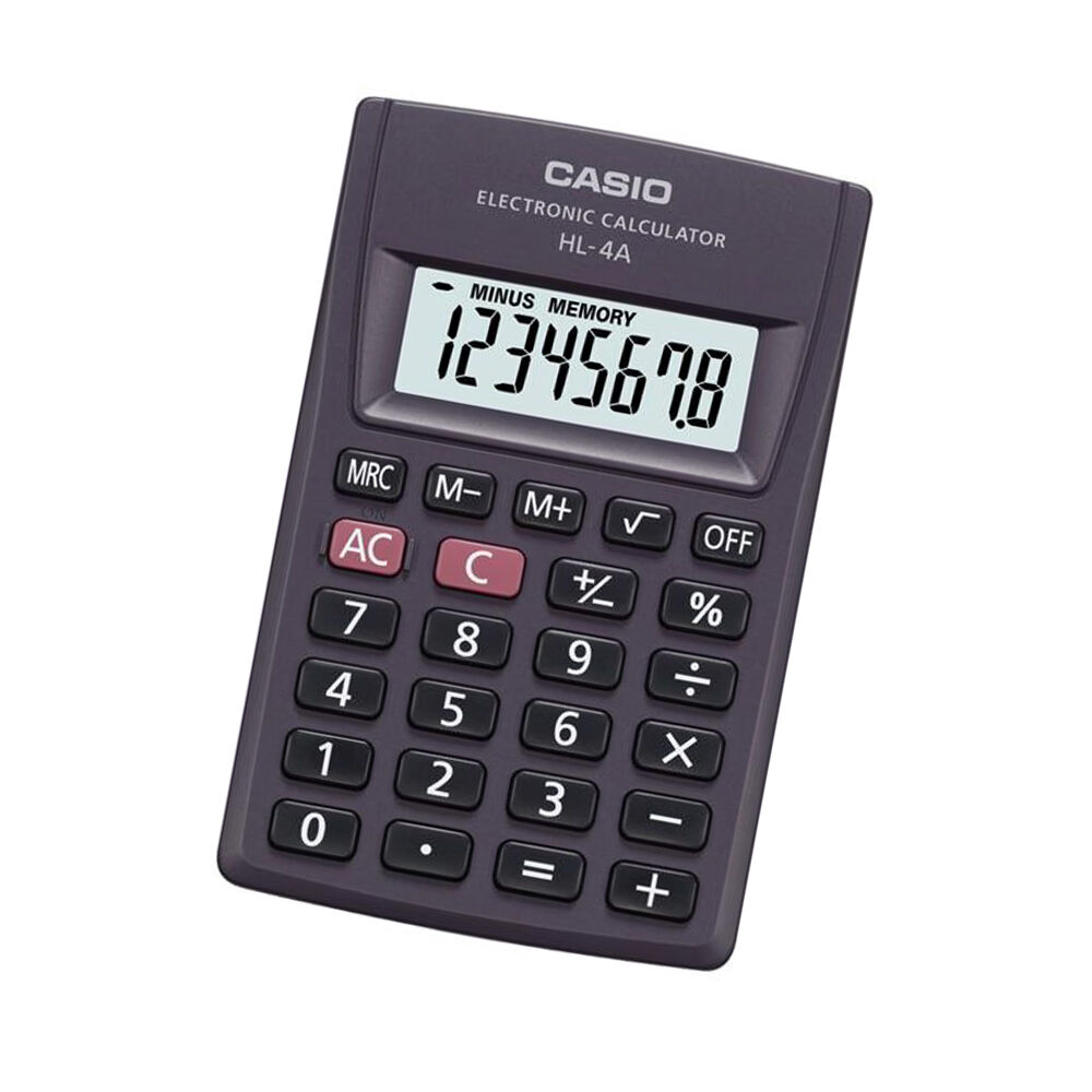 Calculator Casio HL-4A Gri Rășină (8 x 5 cm)