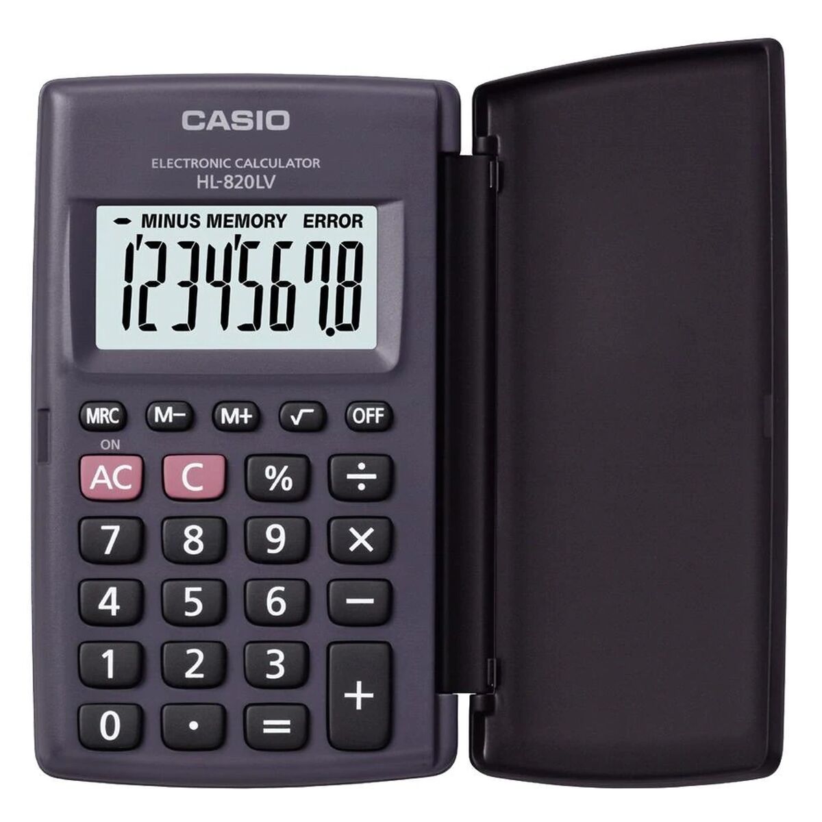 Calculator Casio HL-820LV-BK Gri Rășină (10 x 6 cm)