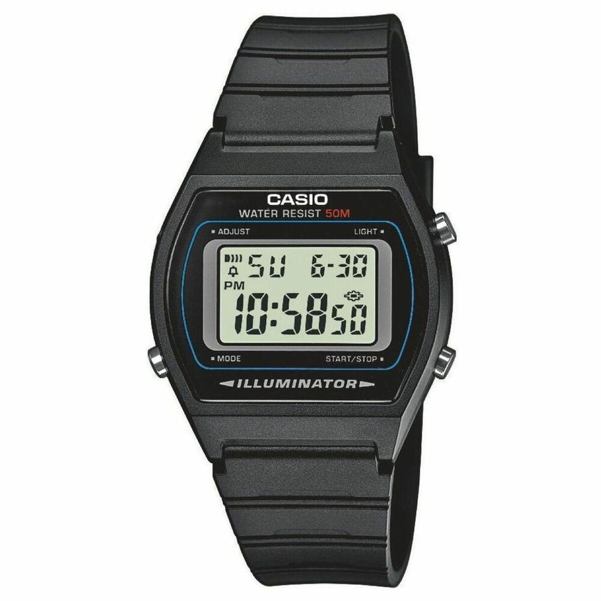 Ceas Unisex Casio W-202-1AVEF Negru Digital