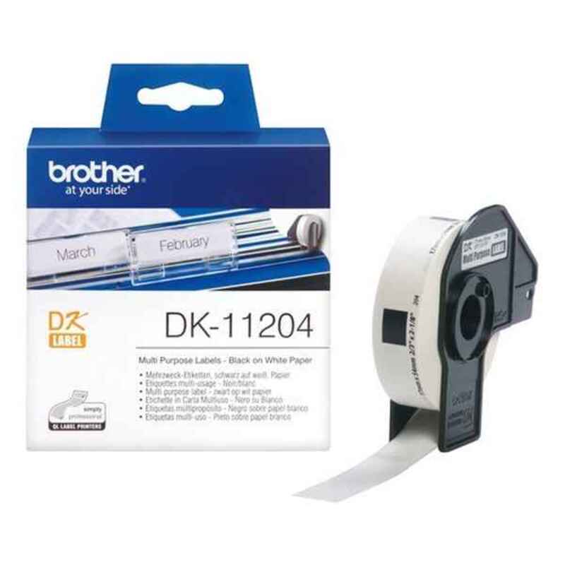Etichete pentru Imprimantă Multifuncțională Brother DK11204 (17 x 54 mm)