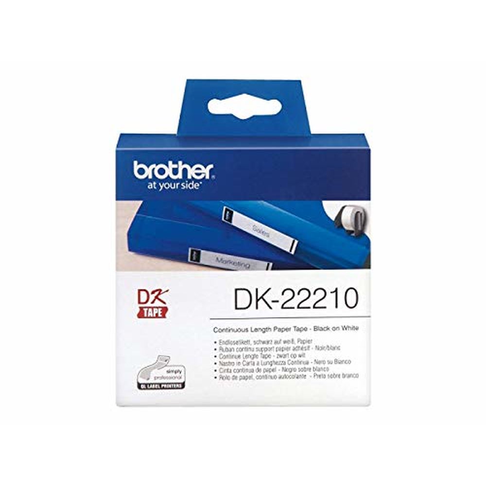 Hârtie Continuă pentru Imprimante Brother DK-22210 29 x 30,48 mm 29 mm