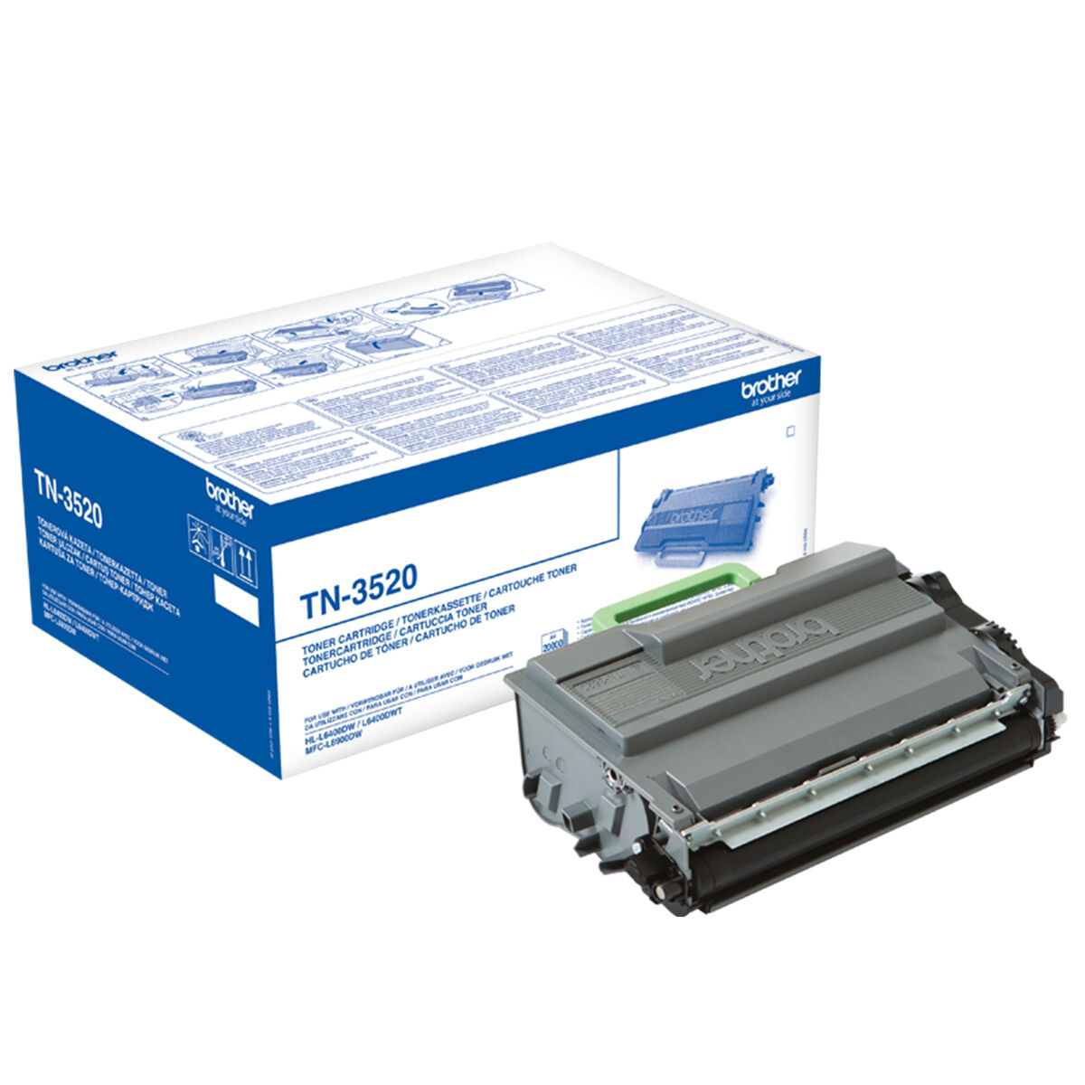 Toner Original Brother ‎TN3520 Negru