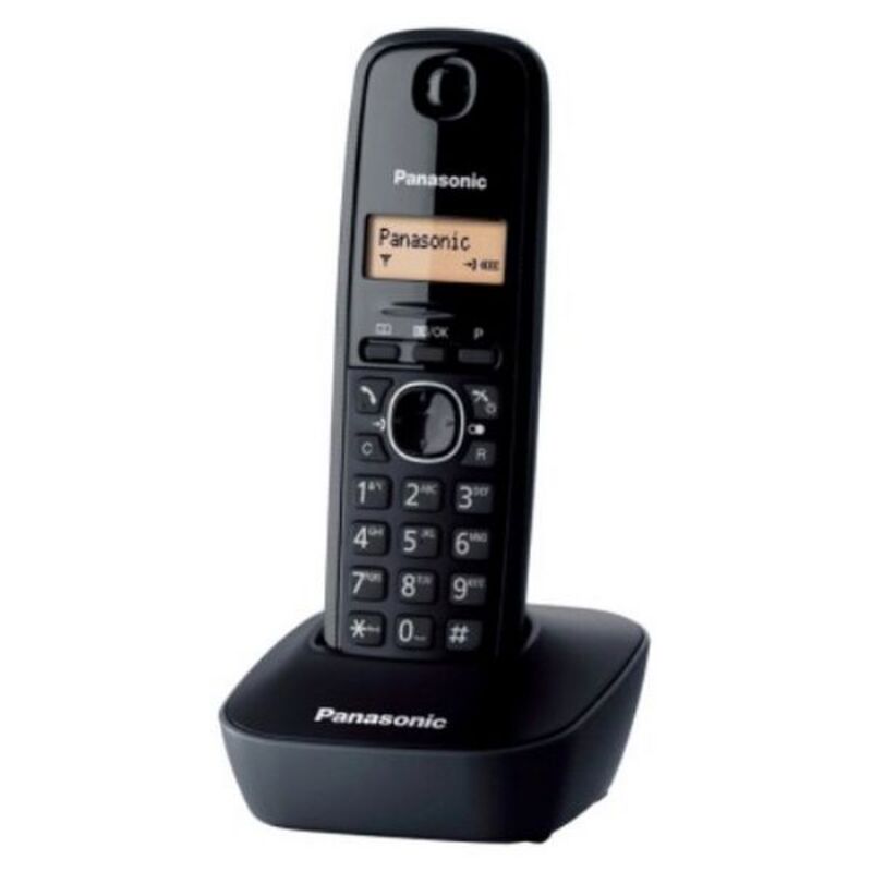 Telefon fără Fir Panasonic Corp. KXTG1611SPH Negru Chihlimbar