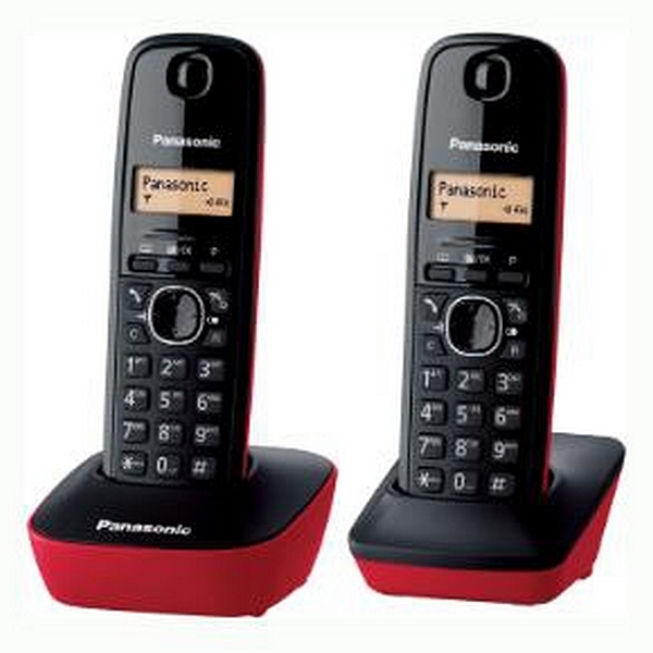 Telefon fără Fir Panasonic Corp. KX-TG1612SPR DECT Negro (2 Pcs)
