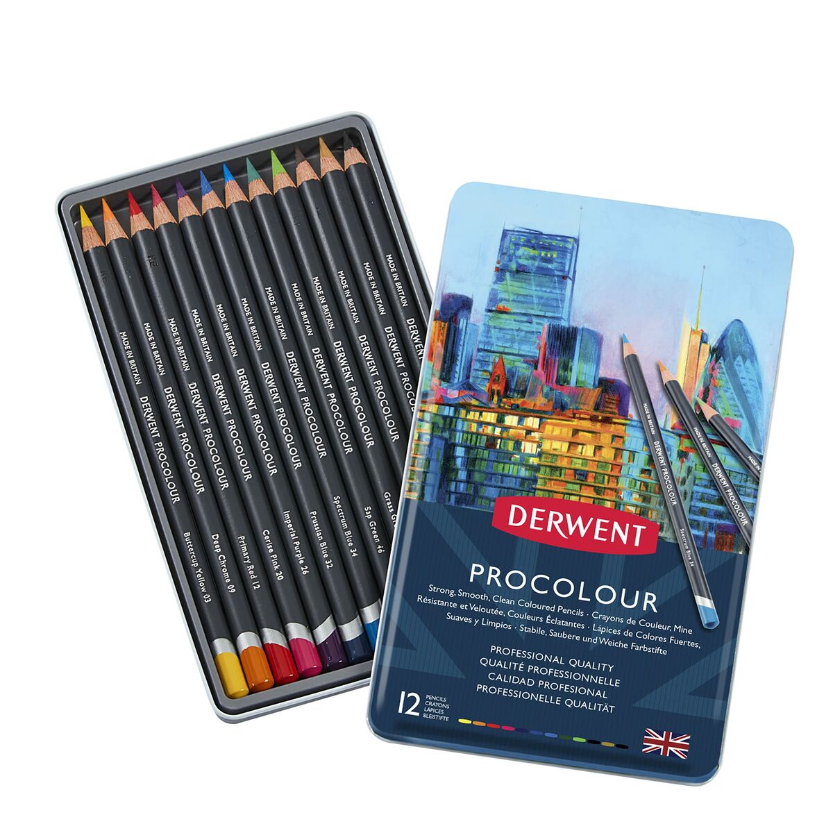 Creioane culori DERWENT Procolour Multicolor