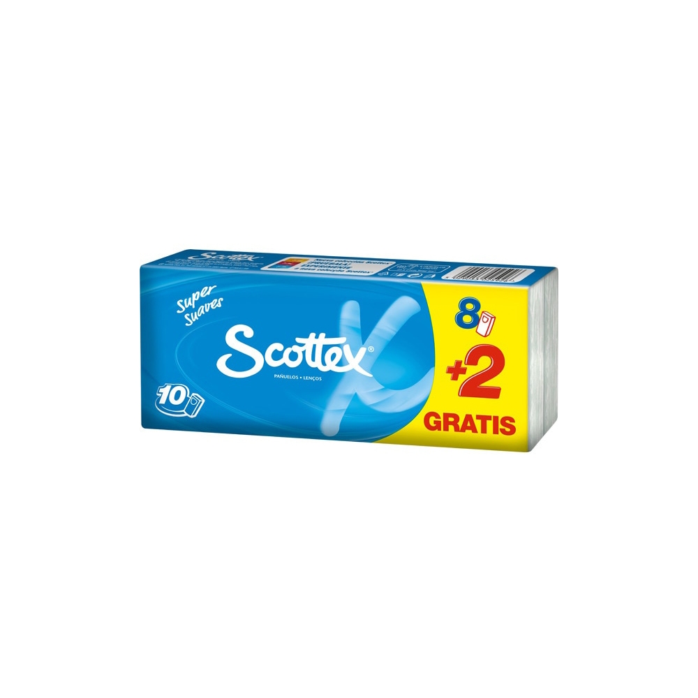 Șervețele de Hârtie Scottex 3 straturi (10 x 10 uds)