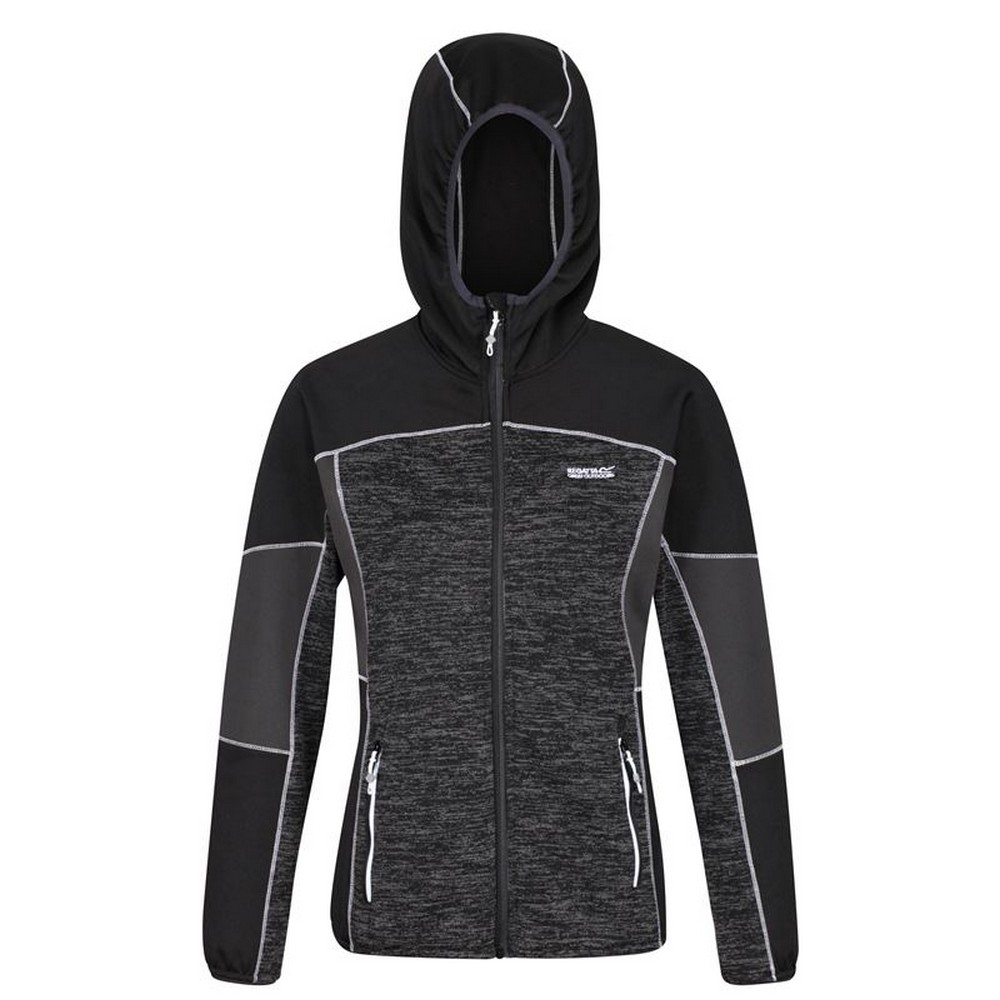 Jachetă Sport de Damă Regatta Walbury II Full Zip Negru - Mărime 10