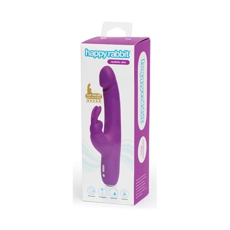 Slimline Realistic Vibrator Lepure Happy Rabbit 05862