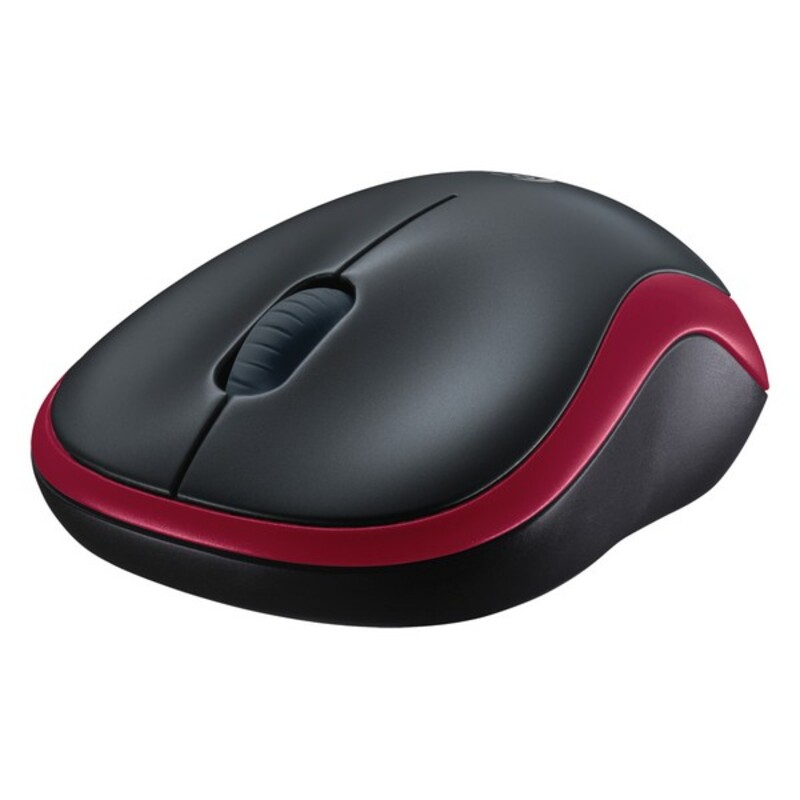 Mouse Fără Fir Optic Logitech M185 RF 1000 dpi Roșu