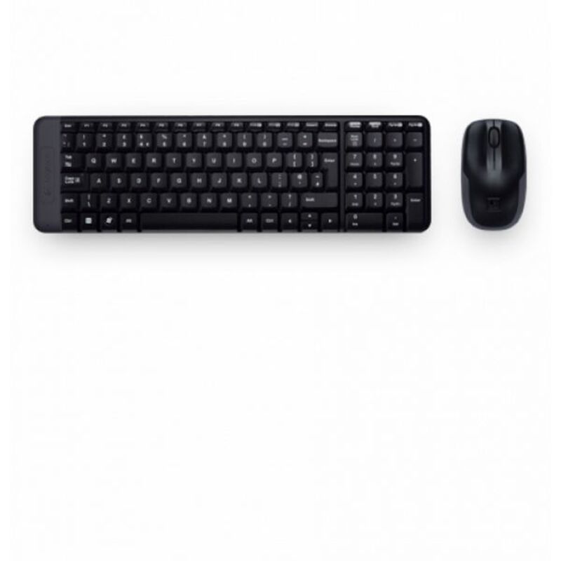 Tastatură și Mouse Fără Fir Logitech MK220 Negru