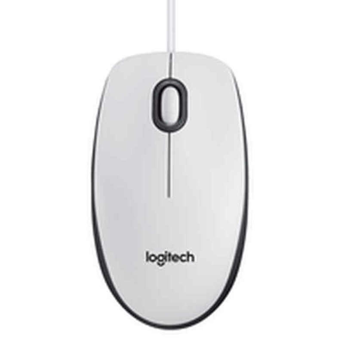 Mouse Optic Logitech B100 800 dpi Alb