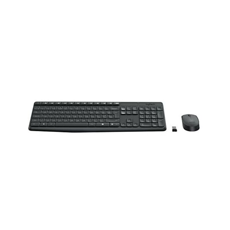 Tastatură și Mouse Fără Fir Logitech MK235 RF Spaniolă
