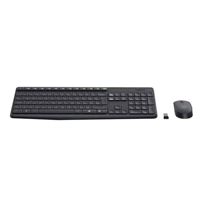 Tastatură și Mouse Fără Fir Logitech MK235 Negru