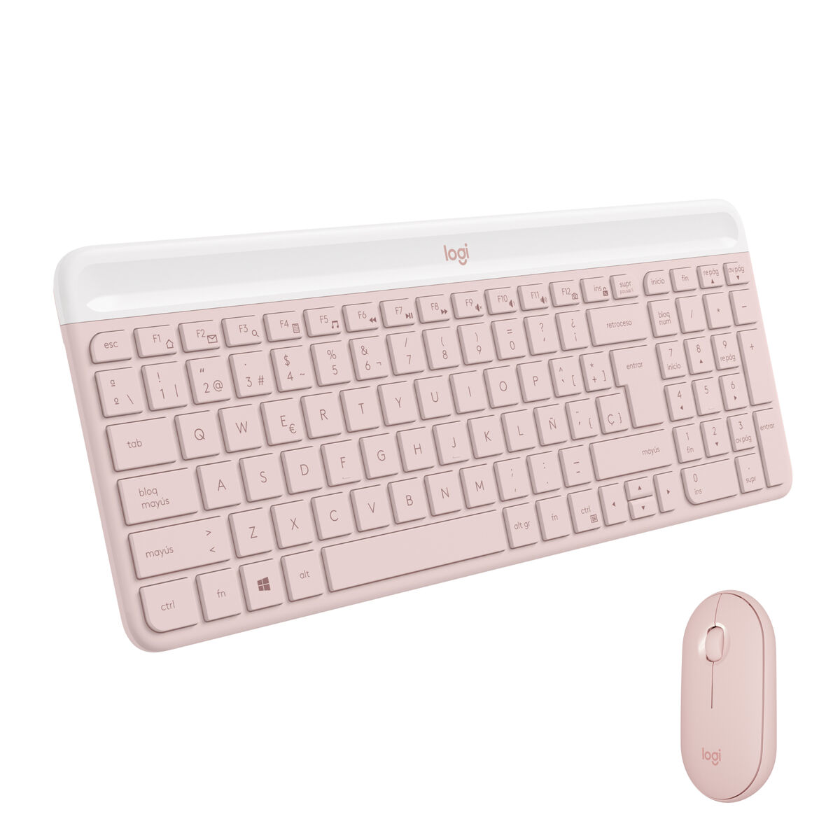 Tastatură și Mouse Logitech MK470 Slim Combo Roz
