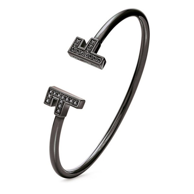 Brățară Folli Follie F Argint Sterling (Ø 58 mm) - Culoare Negru