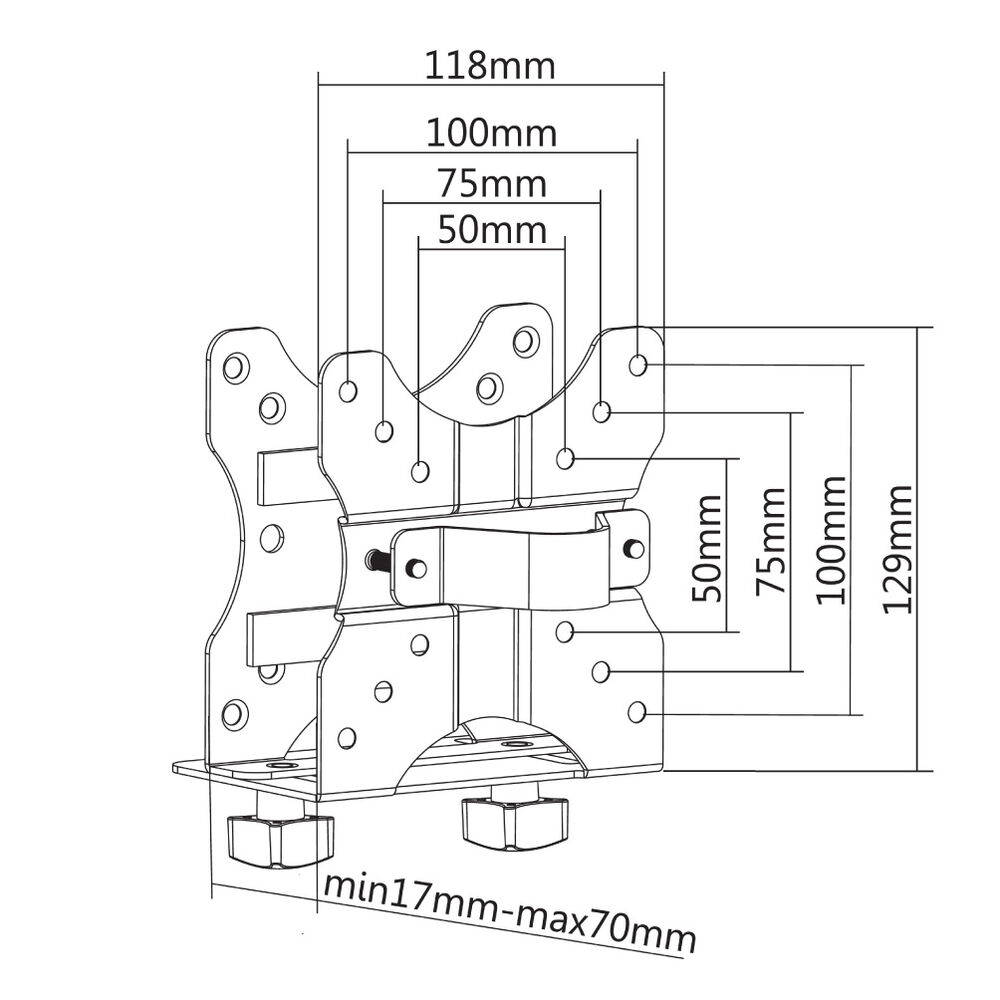 Suport de Masă pentru Ecran Neomounts NM-TC100BLACK       