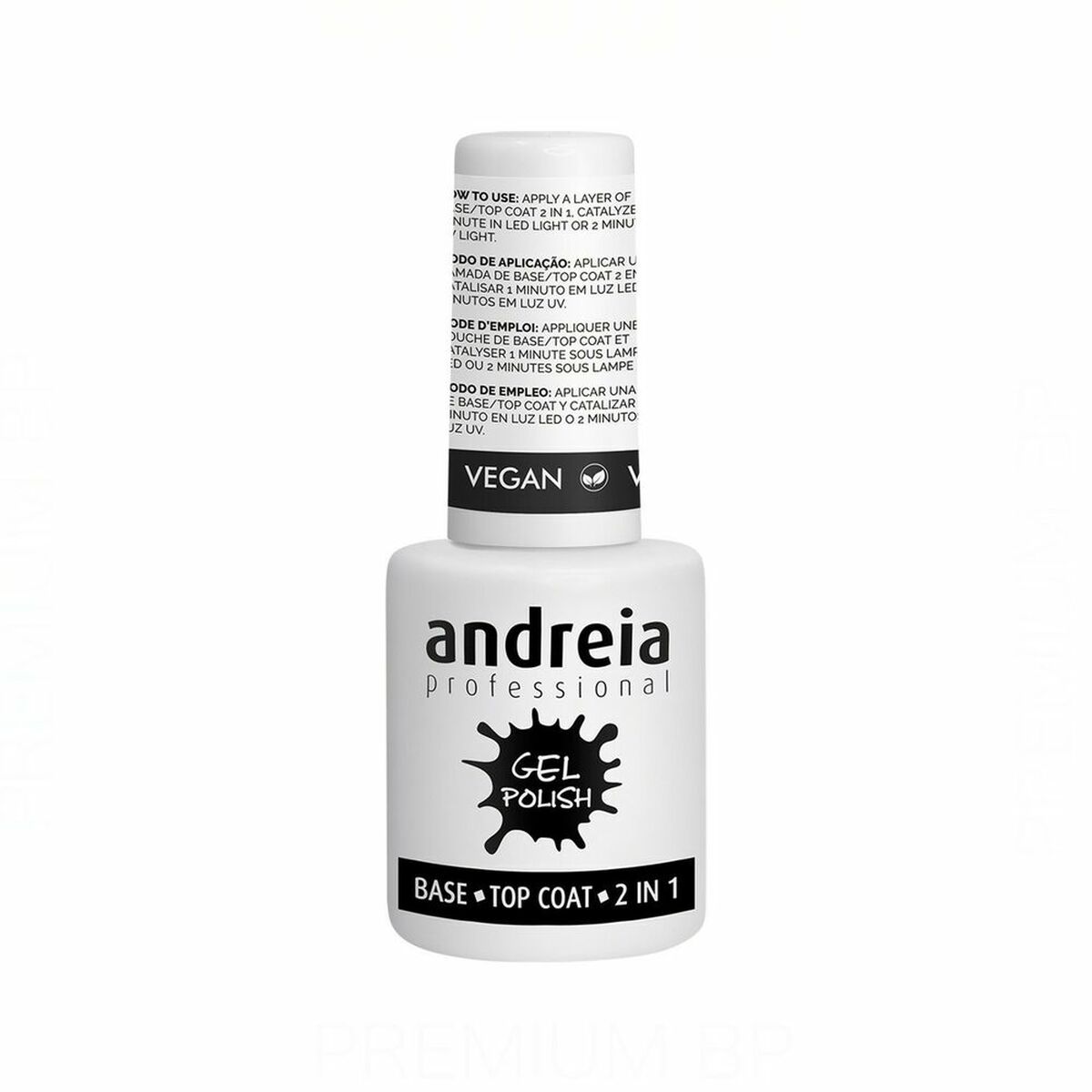 Lac de unghii Andreia Gel Polish Base Top Coat 2 în 1 (10,5 ml)