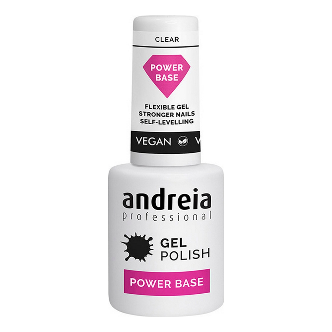 lac de unghii Semi-permanent Gel Polish Power Base Andreia Clear (10,5 ml)