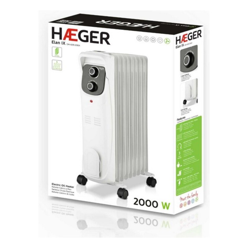 Radiator de Ulei (9 corpuri) Haeger Elan IX 2000 W