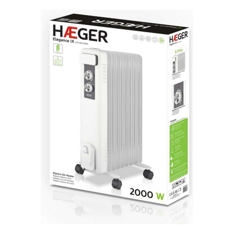 Radiator de Ulei (9 corpuri) Haeger Elegance IX 2000 W